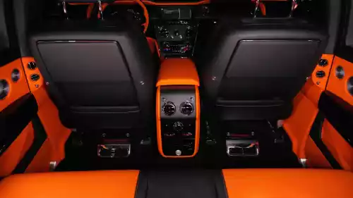 2022 Rolls Royce Cullinan Black Badge, Diamond Black Exterior, Orange Interior
