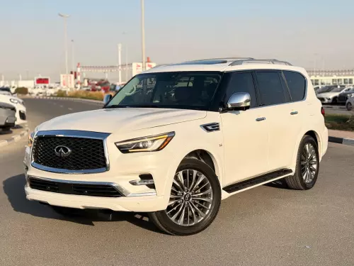 Infiniti QX80 5.6L Petrol 2019 Model Year White Color Exterior