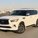 Infiniti QX80 5.6L Petrol 2019 Model Year White Color Exterior - Thumbnail 3