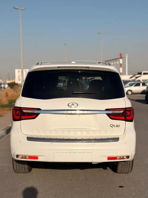 Infiniti QX80 5.6L Petrol 2019 Model Year White Color Exterior
