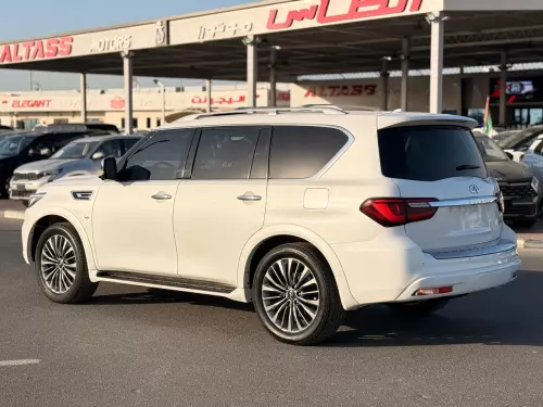 Infiniti QX80 5.6L Petrol 2019 Model Year White Color Exterior
