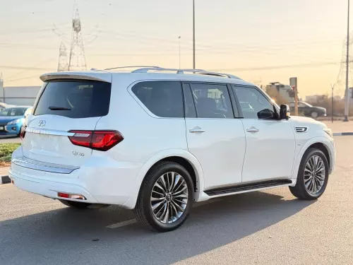 Infiniti QX80 5.6L Petrol 2019 Model Year White Color Exterior