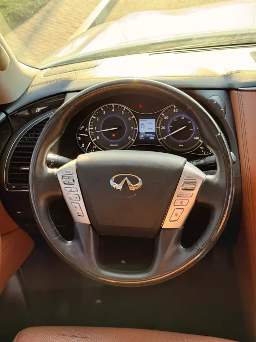 Infiniti QX80 5.6L Petrol 2019 Model Year White Color Exterior