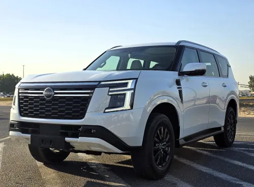 نيسان باترول SE بمحرك Twin-Turbo V6 موديل 2026 جديدة - أبيض