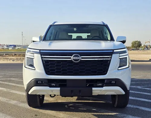 نيسان باترول SE بمحرك Twin-Turbo V6 موديل 2026 جديدة - أبيض
