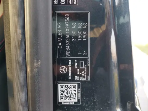 سيارة مرسيدس-بنز G550 بمحرك V8 موديل 2019 مستعملة - أسود