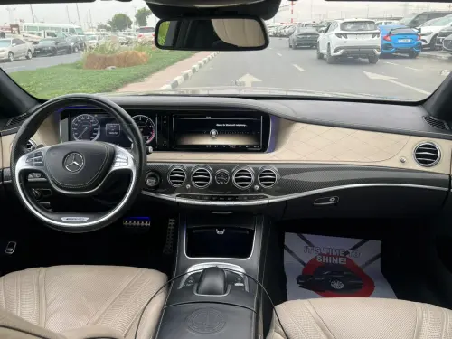 سيارة مرسيدس-بنز S63 AMG موديل 2014 مستعملة - أسود