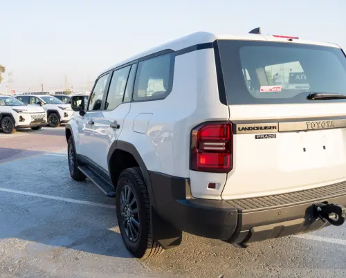 Toyota Prado 2024 Model year White Exterior Beige Interior