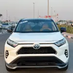 Toyota RAV4 XLE Hybrid 2022 Model year White Exterior - Thumbnail 2