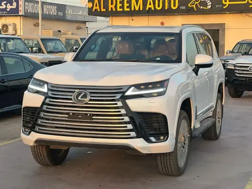 Lexus LX600 2024 Model Year Twin-Turbo White Exterior