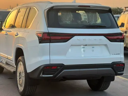 Lexus LX600 2024 Model Year Twin-Turbo White Exterior