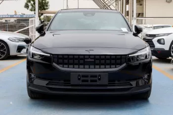 Polestar 2 Full Electric Car Outside Black Inside Grey 2022.
