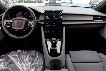 Polestar 2 Full Electric Car Outside Black Inside Grey 2022.