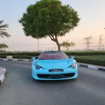 2014 Ferrari spider 458 Blue Color - Thumbnail 4