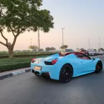 2014 Ferrari spider 458 Blue Color - Thumbnail 11