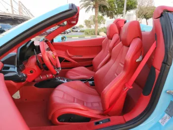 2014 Ferrari spider 458 Blue Color