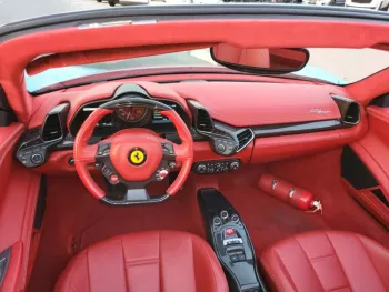 2014 Ferrari spider 458 Blue Color