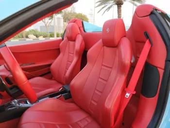 2014 Ferrari spider 458 Blue Color