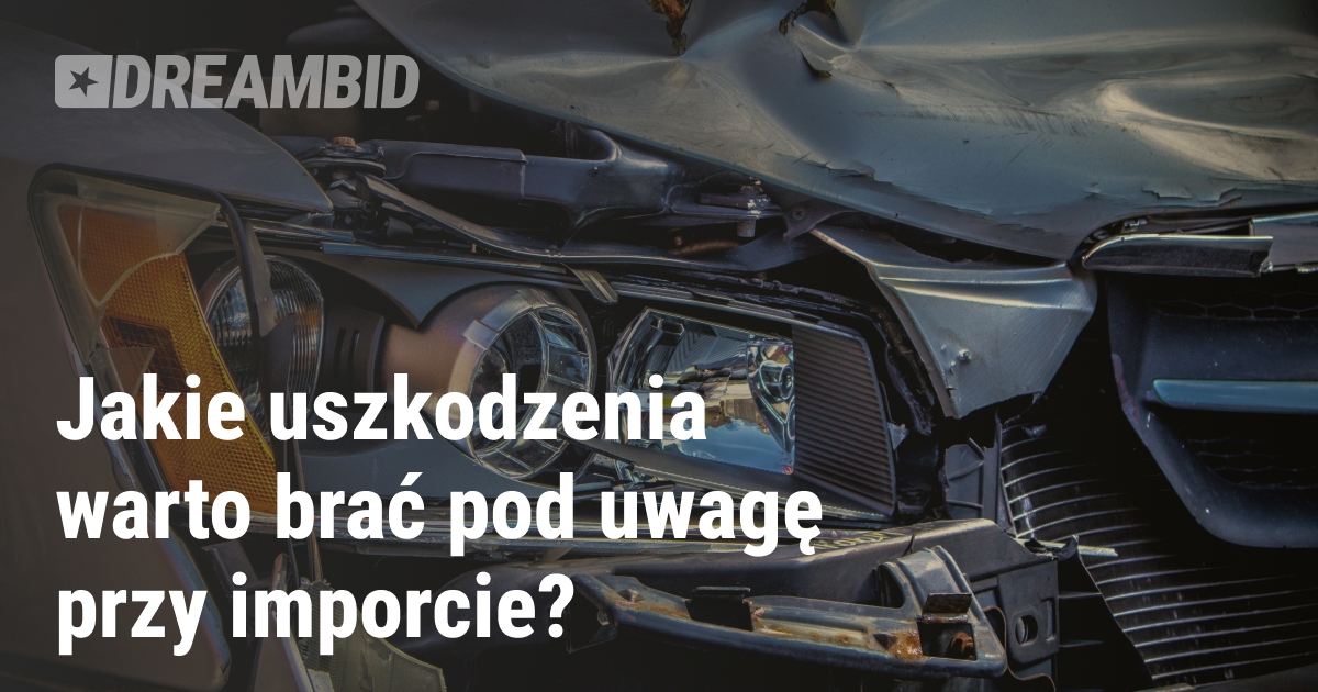 Typy uszkodzeń pojazdów na aukcjach samochodowych w USA