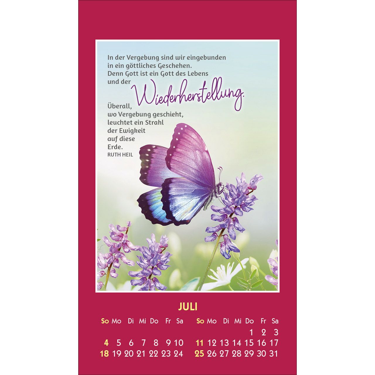 Du bist unendlich wertvoll 2027 - Aufkleber-Kalender