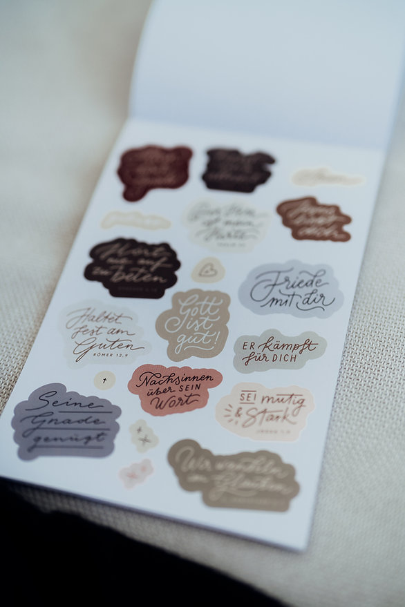 LIEBEZURBIBEL - Stille Zeit Stickerblock