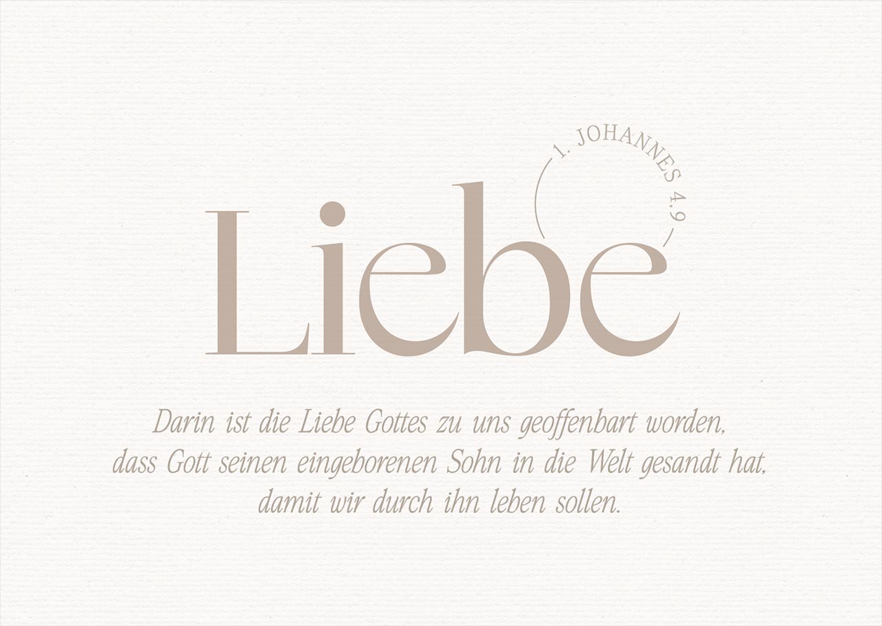 Postkarte 'Liebe' 12 Ex.