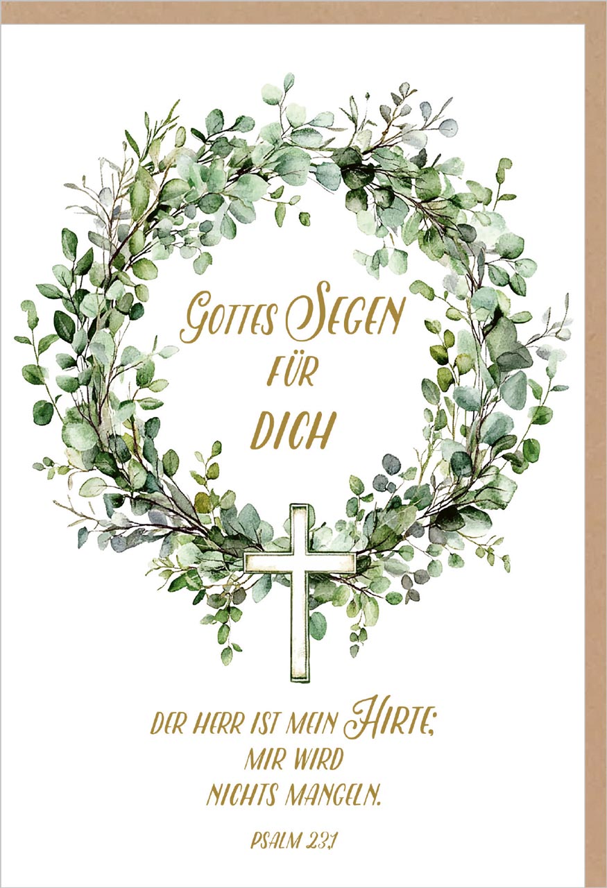 Faltkarte 'Gottes Segen' Einsegnung/Biblischer Unterricht