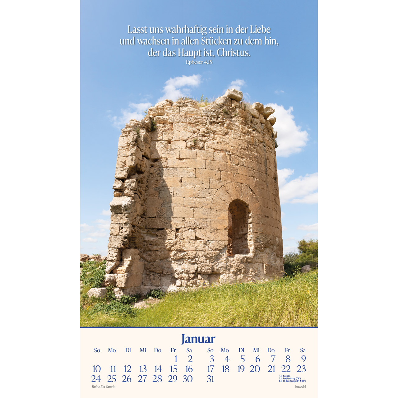 Das Heilige Land 2027 - Wandkalender