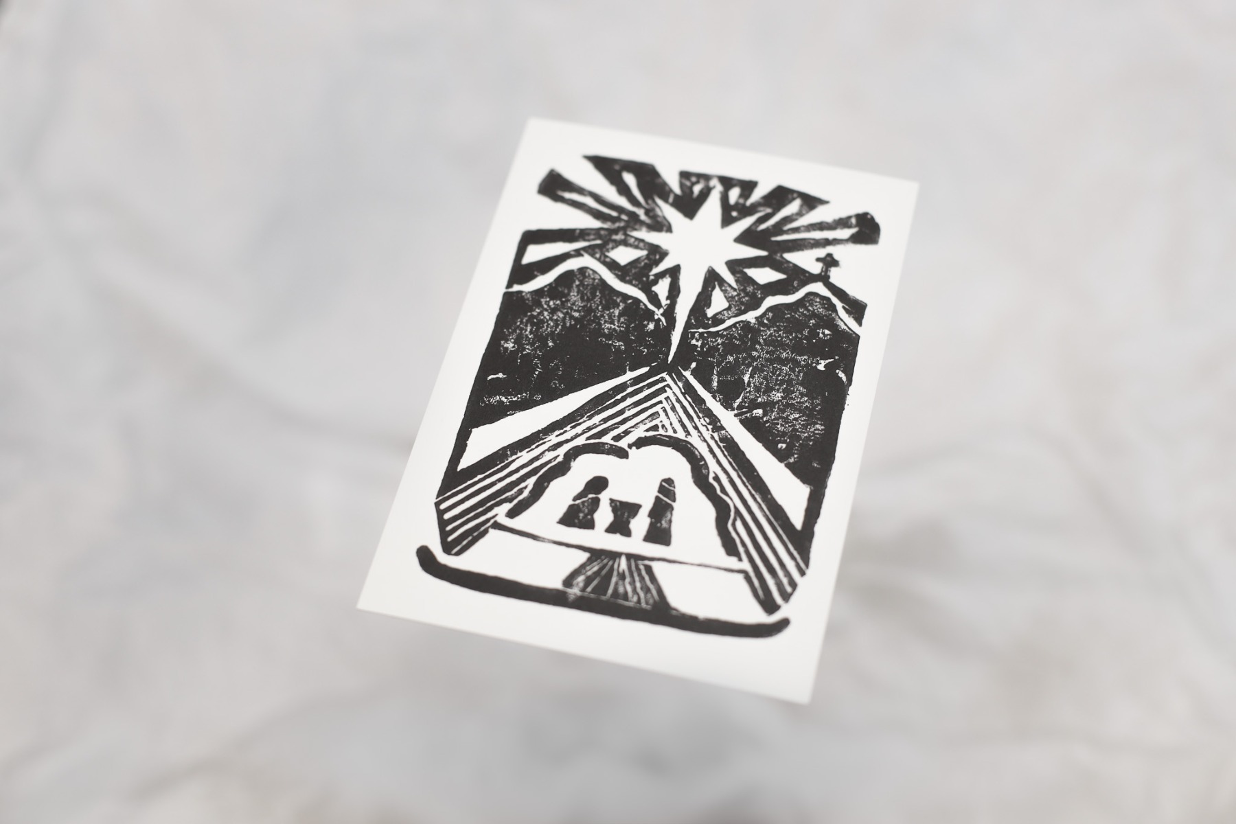 Postkarte - Weihnachten Krippe (Einzelkarte)