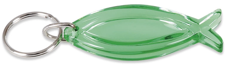 Schlüsselanhänger 'Fisch' grün