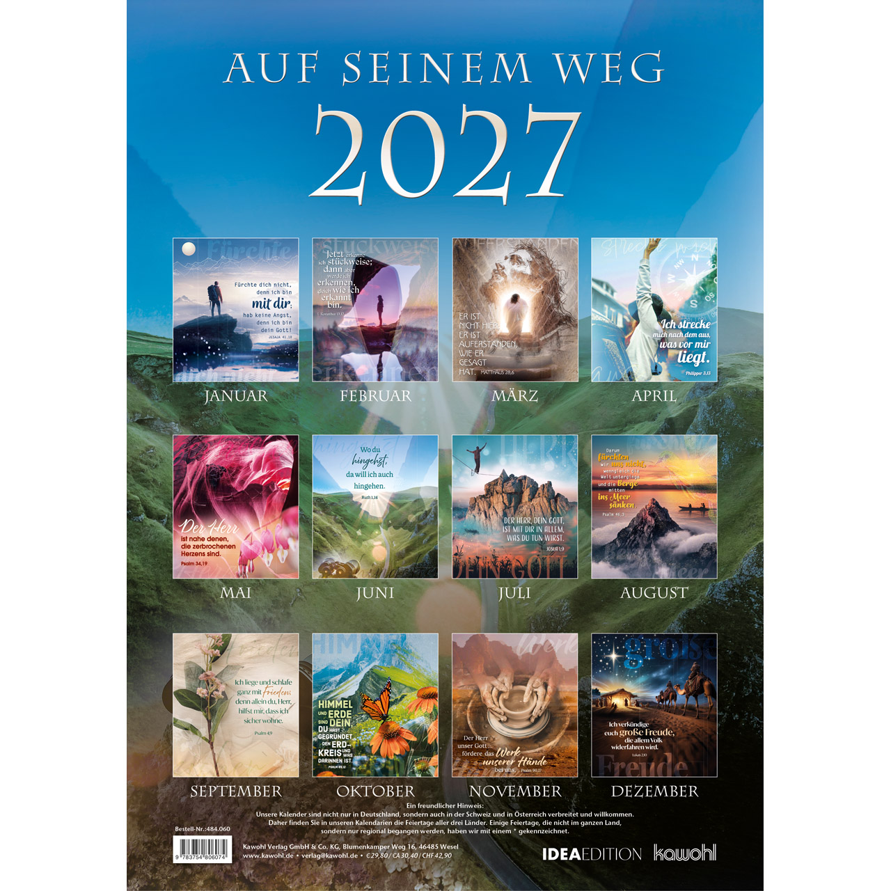 Auf seinem Weg 2027 - Wandkalender IDEA Edition