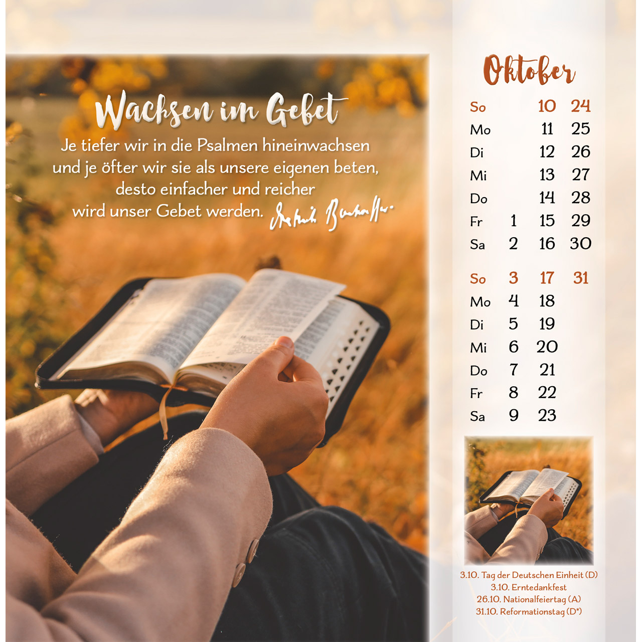 Gott ist für dich 2027 - Postkartenkalender
