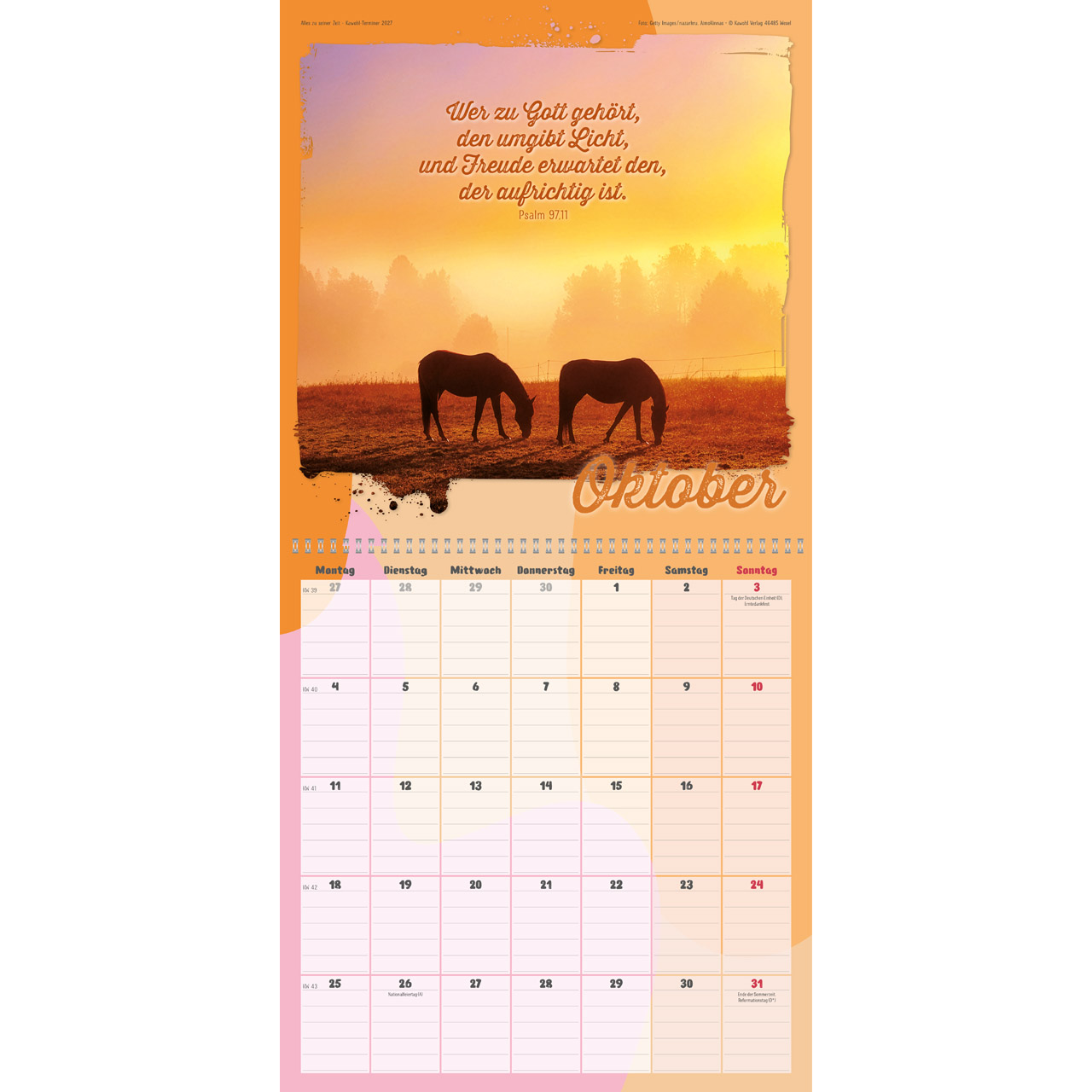Alles zu seiner Zeit 2027 - Wandkalender
