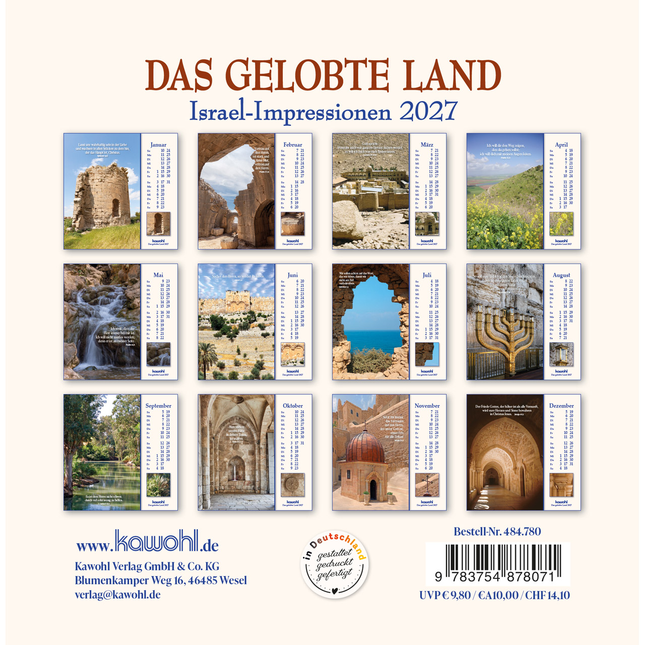 Das Gelobte Land 2027 - Aufstellkalender