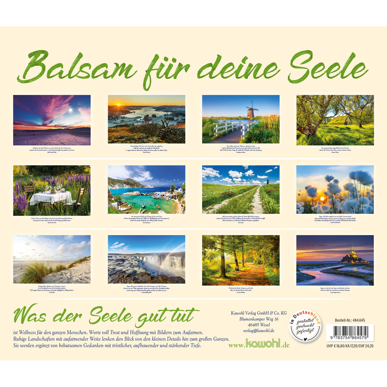 Balsam für deine Seele 2027 - Wandkalender