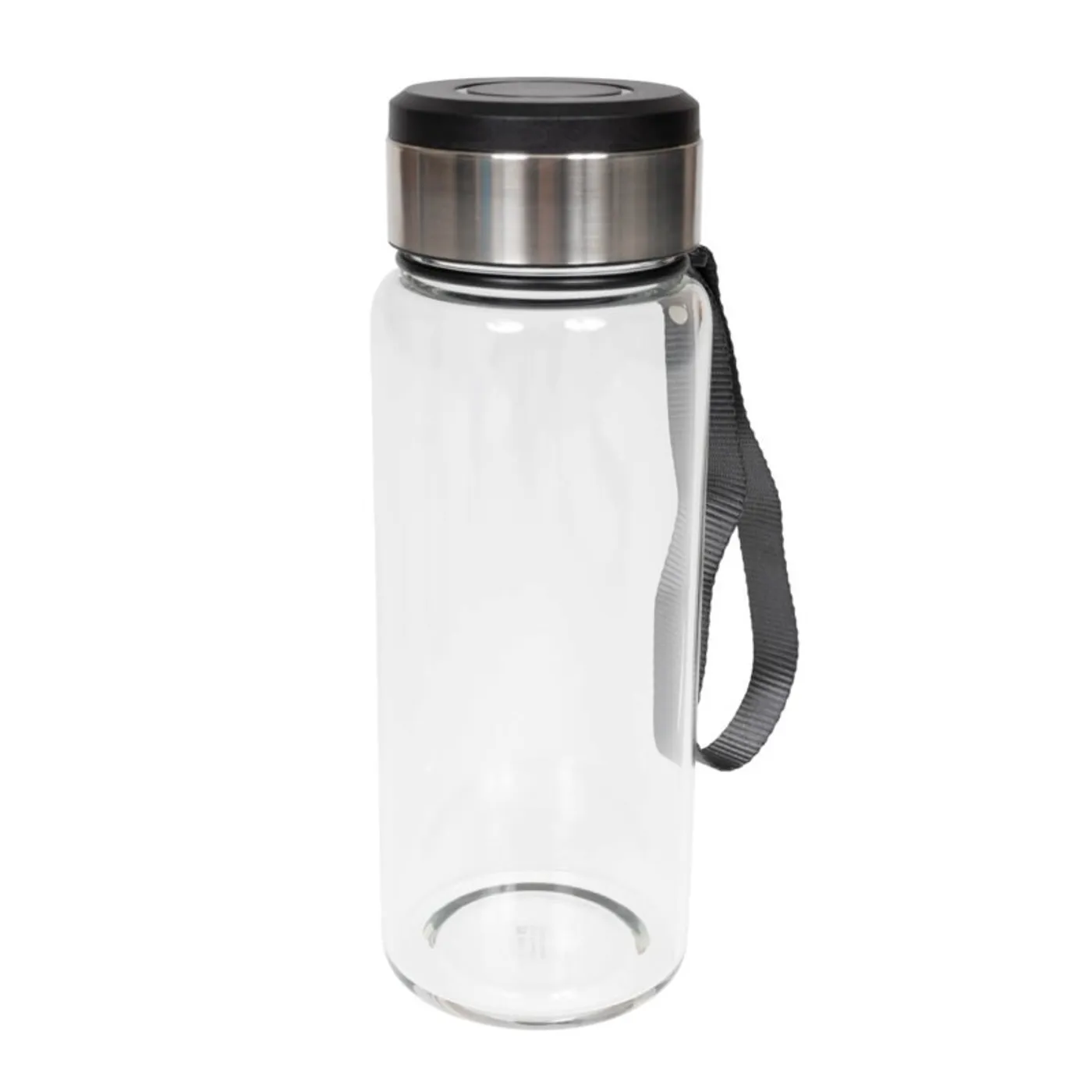 Glas-Wasserflasche mit Schutzsleeve