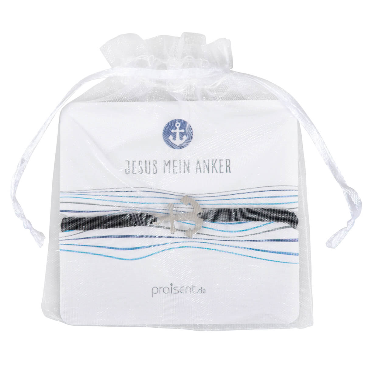 Armband geflochten mit Anker