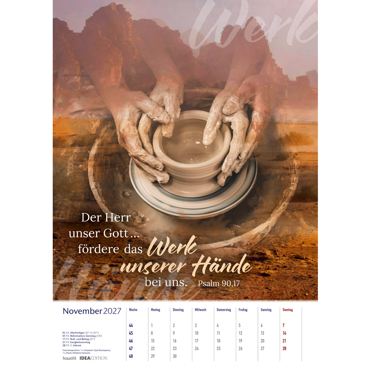 Auf seinem Weg 2027 - Wandkalender IDEA Edition