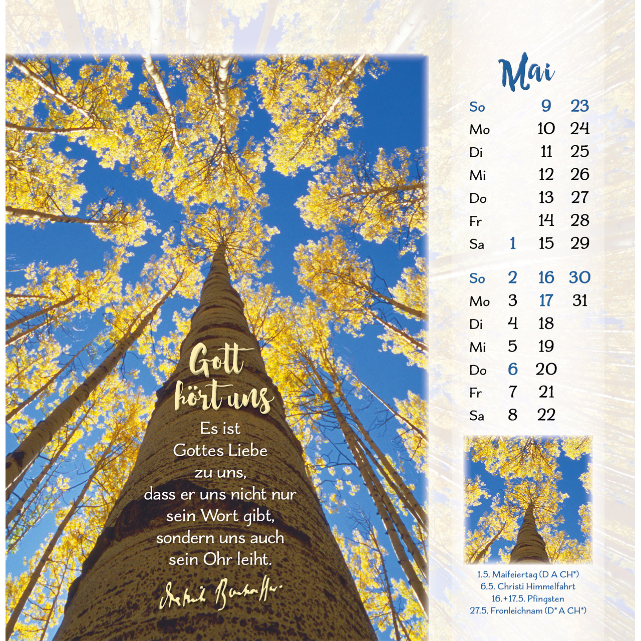 Gott ist für dich 2027 - Postkartenkalender