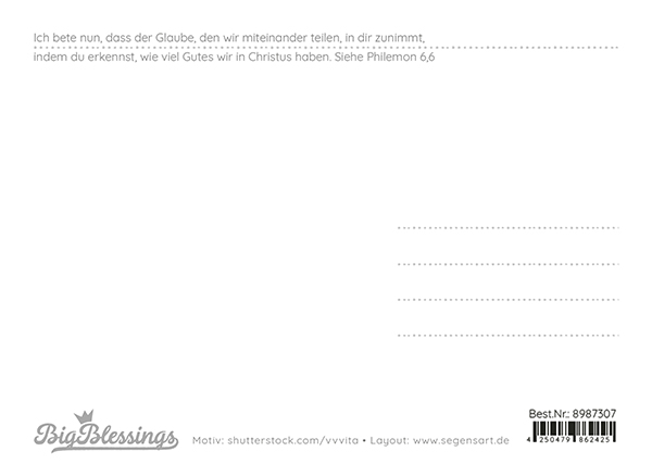 Big Blessing auf Naturpapier - Wachse
