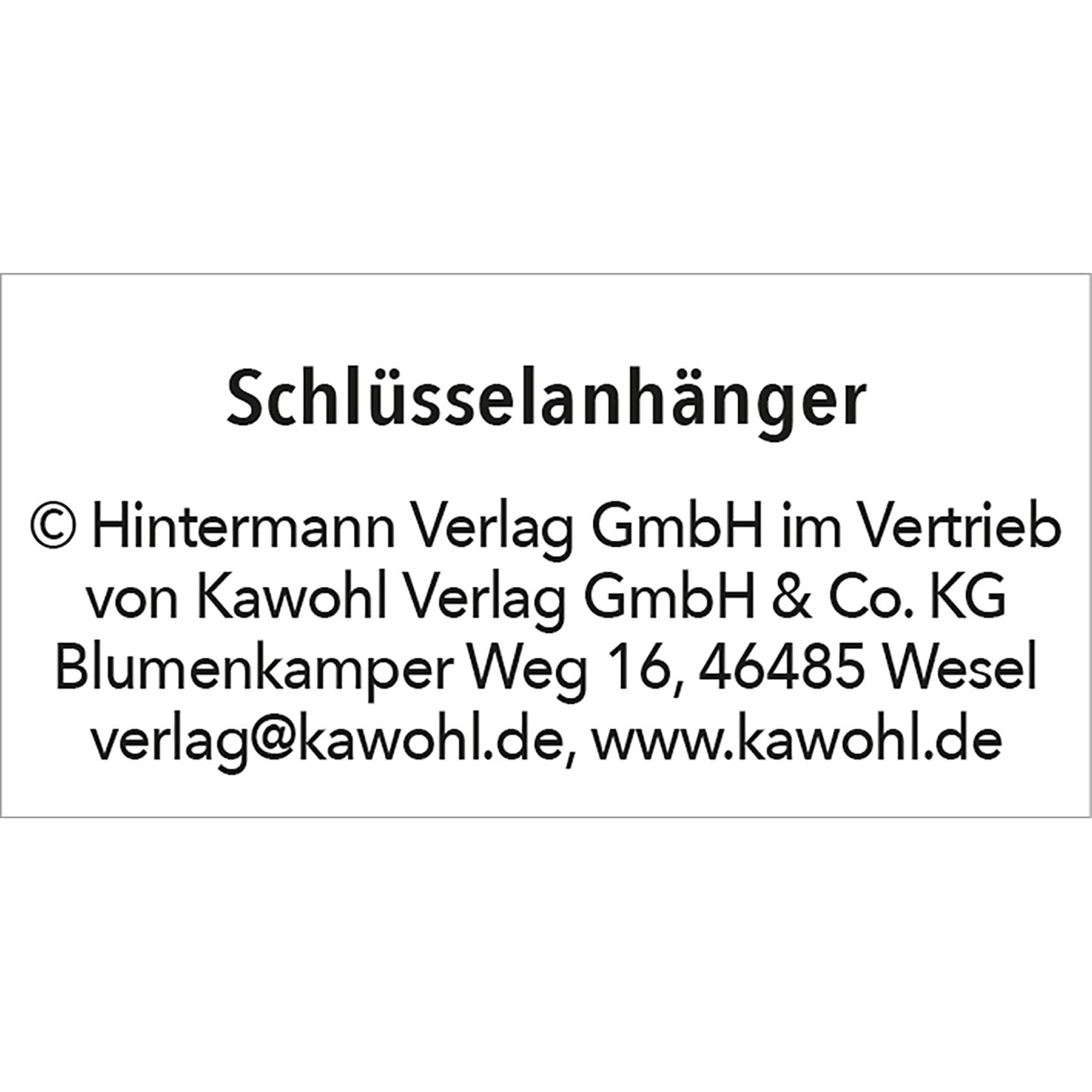 Schlüsselanhänger 'Sei behütet'