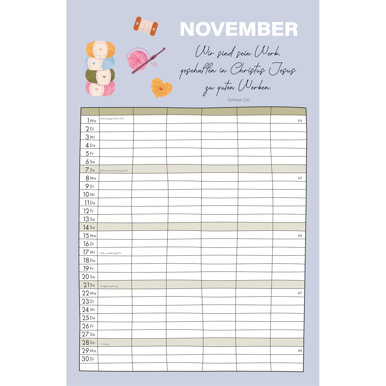 Familienplaner 2027 - Wandkalender
