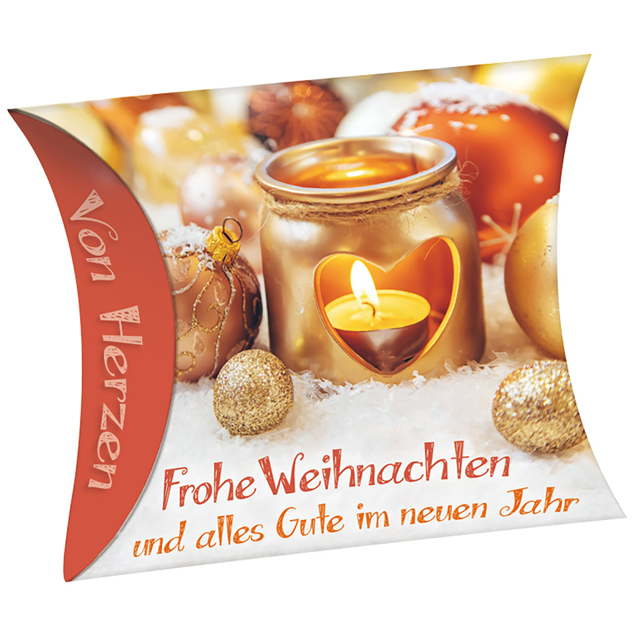 Herz-Seife 'Frohe Weihnachten und alles Gute im neuen Jahr'