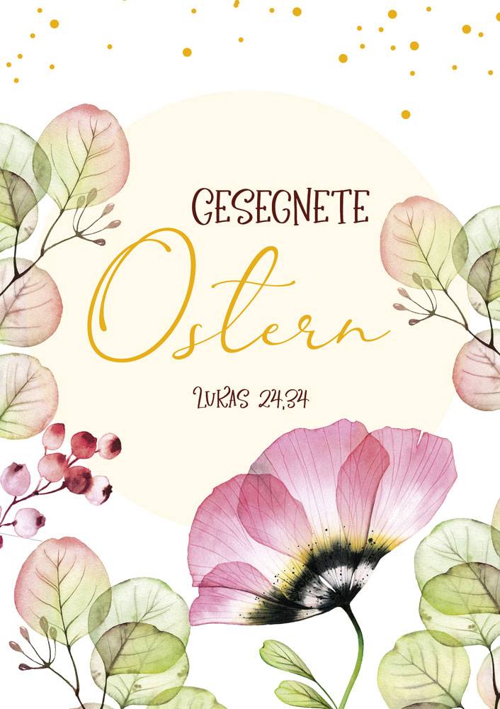 Gesegnete Ostern Lukas 24,34