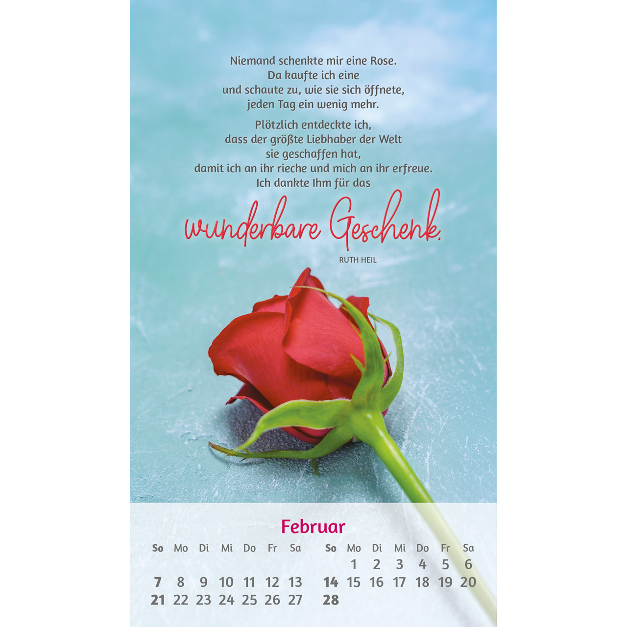 Du bist mir so wertvoll 2027 - Postkartenkalender