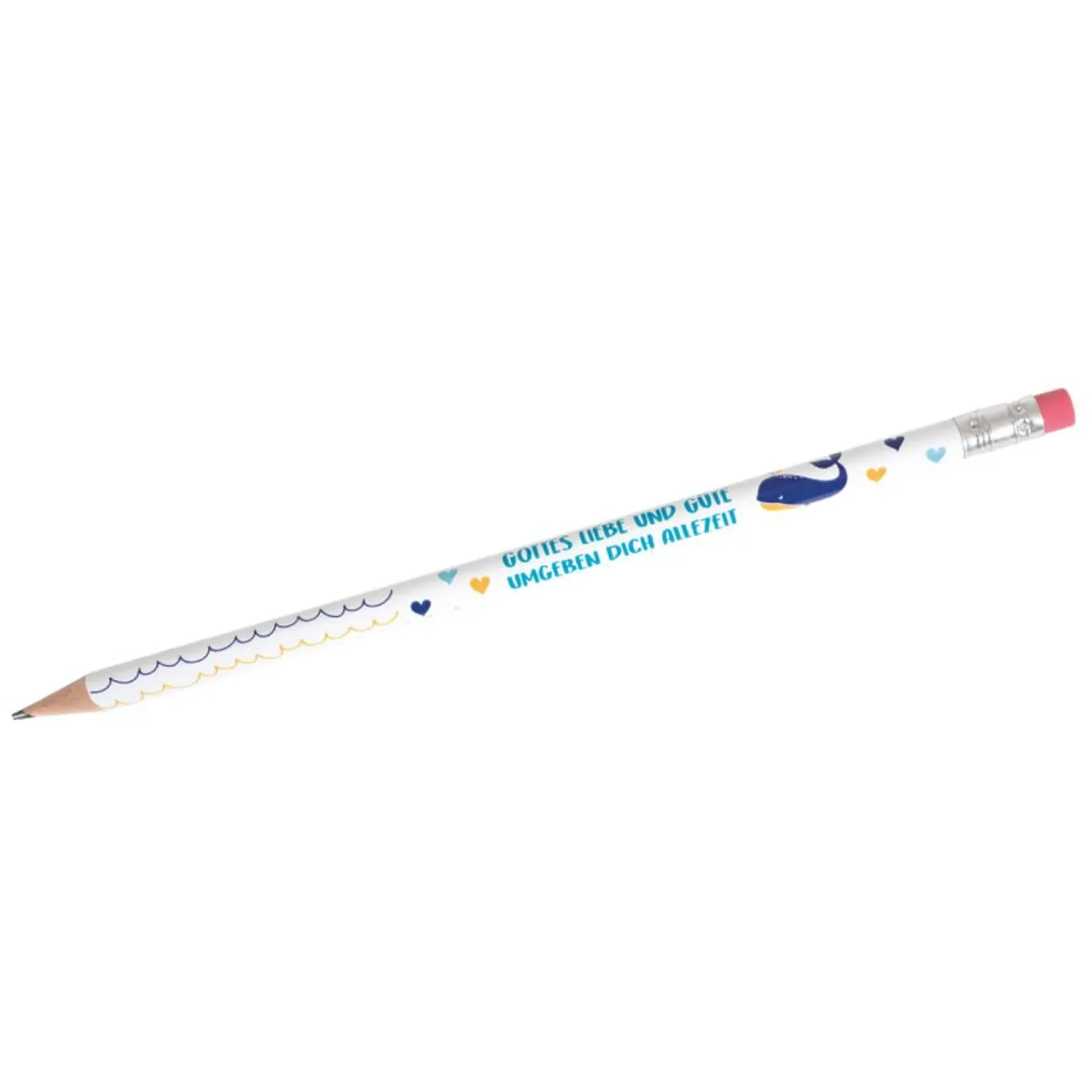 Bleistift mit Radierer 'Walfisch'