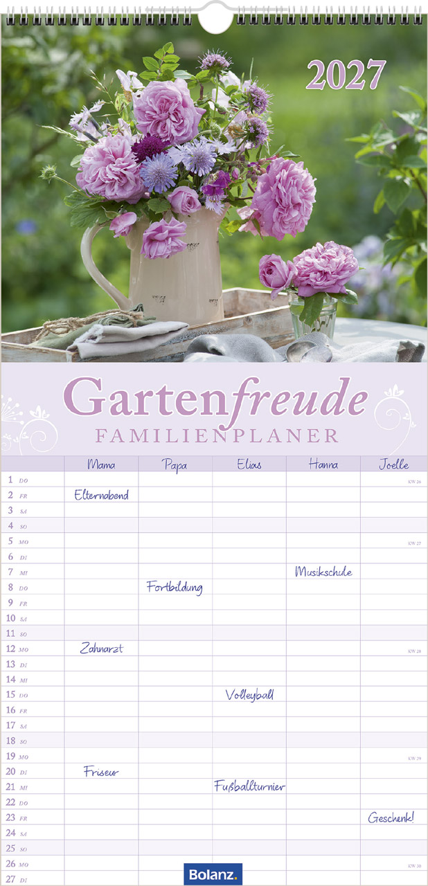 Gartenfreunde 2027 - Familienplaner