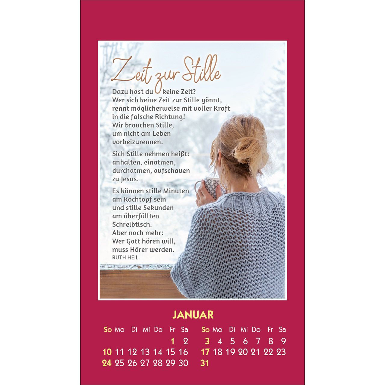 Du bist unendlich wertvoll 2027 - Aufkleber-Kalender