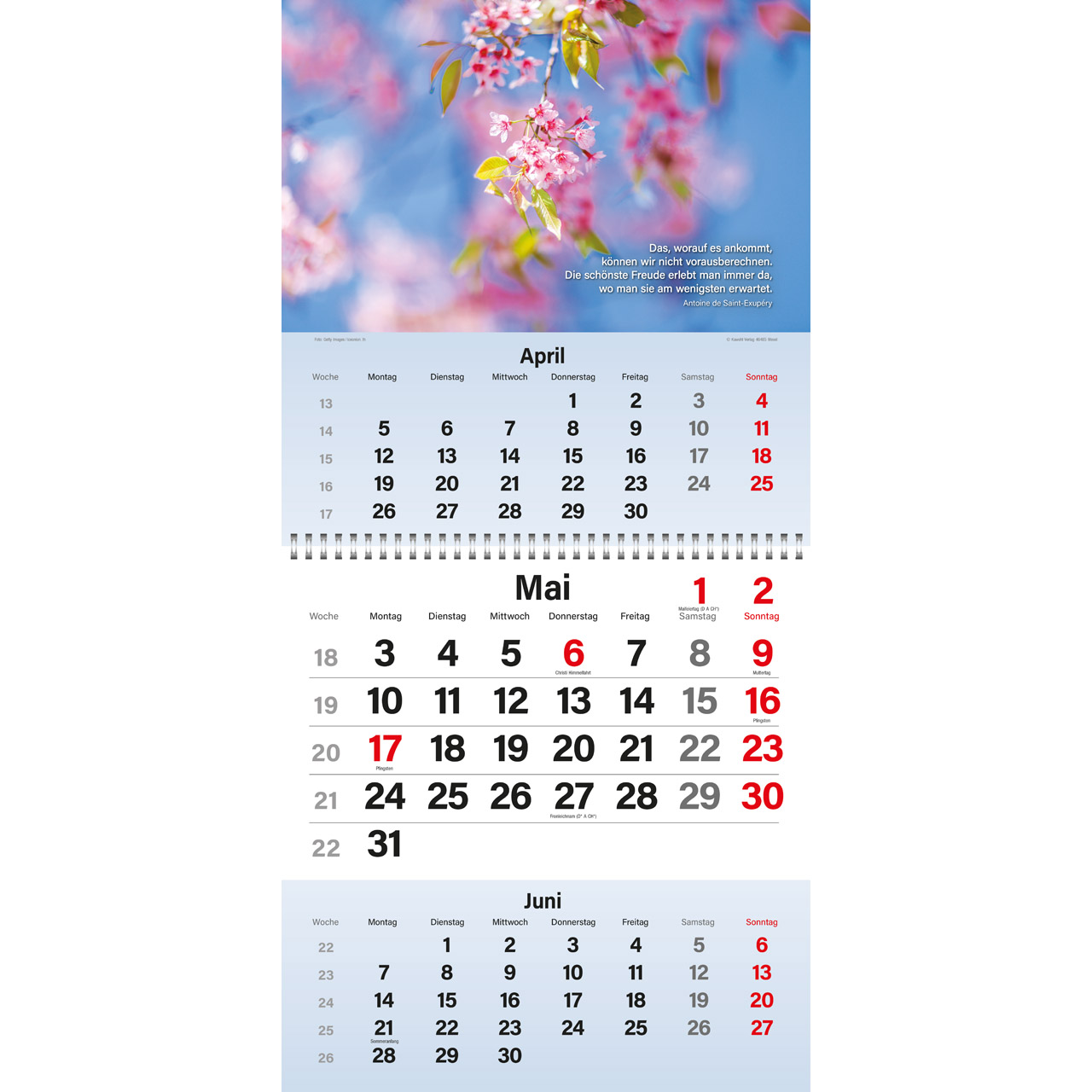 Gott segne meinen Tag 2027 - Wandkalender Timer