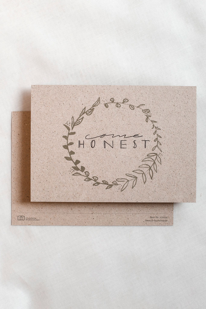 Postkarte - Come Honest (Einzelkarte)